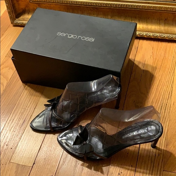 Sergio Rossi vero cuoio size 38